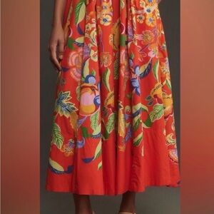 Anthropologie Maeve Jacie Poplin Skirt- M